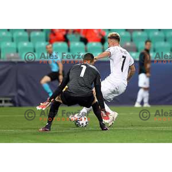 in action during match between Portugal and Italy in quarter-final of UEFA Under-21 Championship, Ljubljana, Slovenia on May 31, 2021