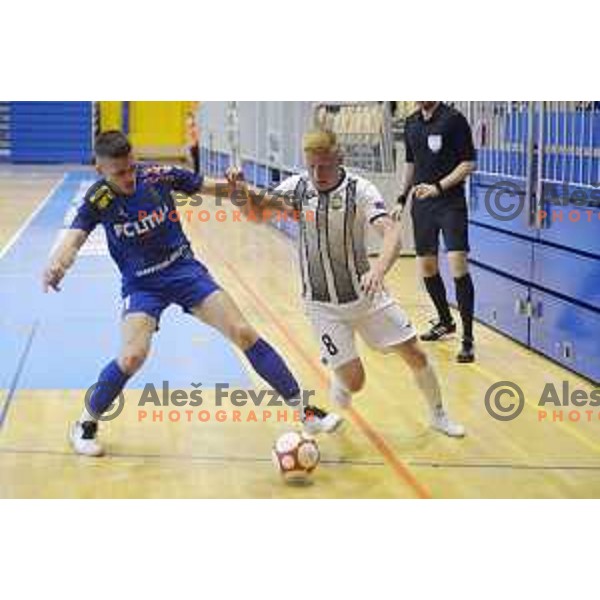 in action during Futsal Slovenian league Final between FK Dobovec and FC Litija in Rogaska Slatina, Slovenia on June 1, 2021