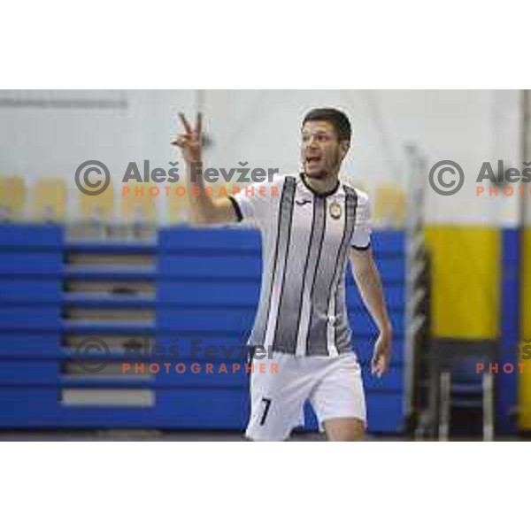 in action during Futsal Slovenian league Final between FK Dobovec and FC Litija in Rogaska Slatina, Slovenia on June 1, 2021