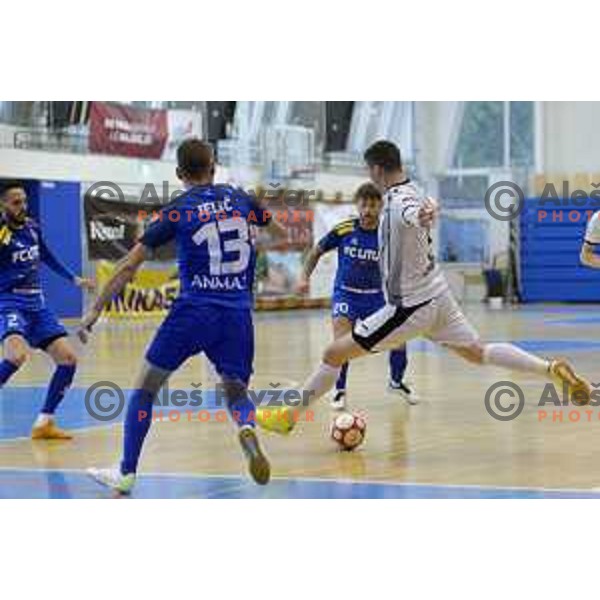 in action during Futsal Slovenian league Final between FK Dobovec and FC Litija in Rogaska Slatina, Slovenia on June 1, 2021