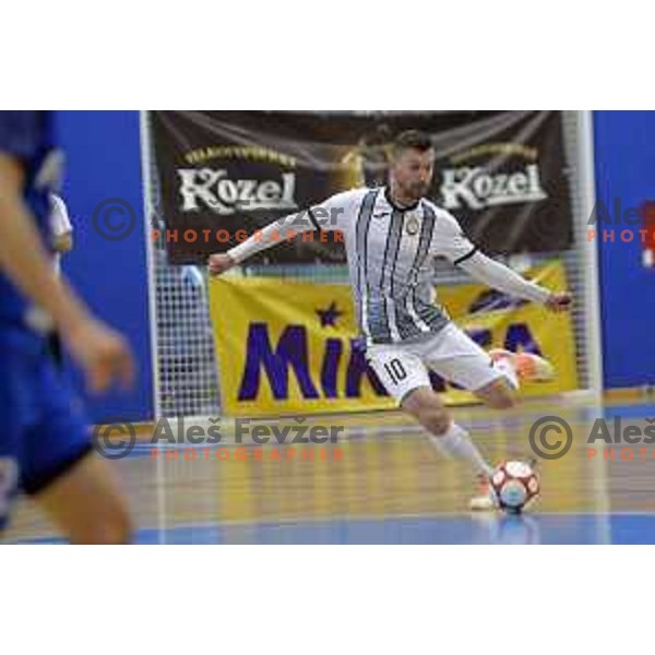 in action during Futsal Slovenian league Final between FK Dobovec and FC Litija in Rogaska Slatina, Slovenia on June 1, 2021