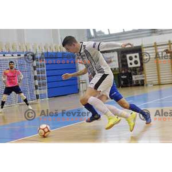 in action during Futsal Slovenian league Final between FK Dobovec and FC Litija in Rogaska Slatina, Slovenia on June 1, 2021