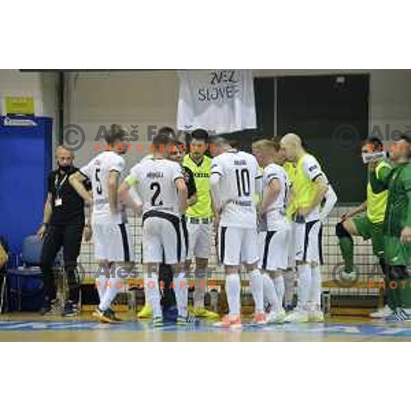 in action during Futsal Slovenian league Final between FK Dobovec and FC Litija in Rogaska Slatina, Slovenia on June 1, 2021