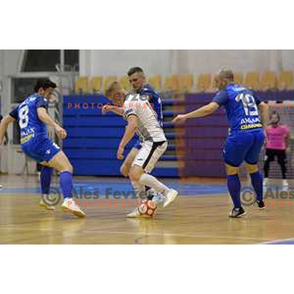 in action during Futsal Slovenian league Final between FK Dobovec and FC Litija in Rogaska Slatina, Slovenia on June 1, 2021