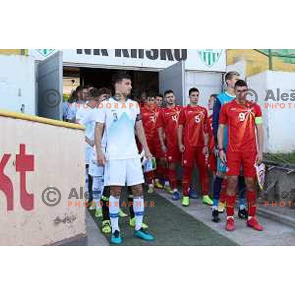 of Slovenia in action during U-21 friendly match between Slovenia and North Macedonia in Krsko , Slovenia on June 3, 2021