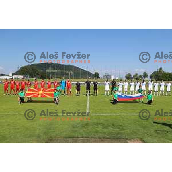 of Slovenia in action during U-21 friendly match between Slovenia and North Macedonia in Krsko , Slovenia on June 3, 2021