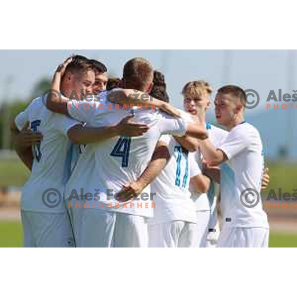 of Slovenia in action during U-21 friendly match between Slovenia and North Macedonia in Krsko , Slovenia on June 3, 2021
