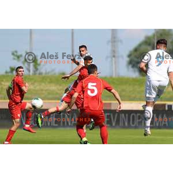 of Slovenia in action during U-21 friendly match between Slovenia and North Macedonia in Krsko , Slovenia on June 3, 2021