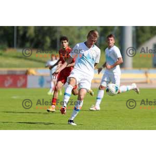 of Slovenia in action during U-21 friendly match between Slovenia and North Macedonia in Krsko , Slovenia on June 3, 2021