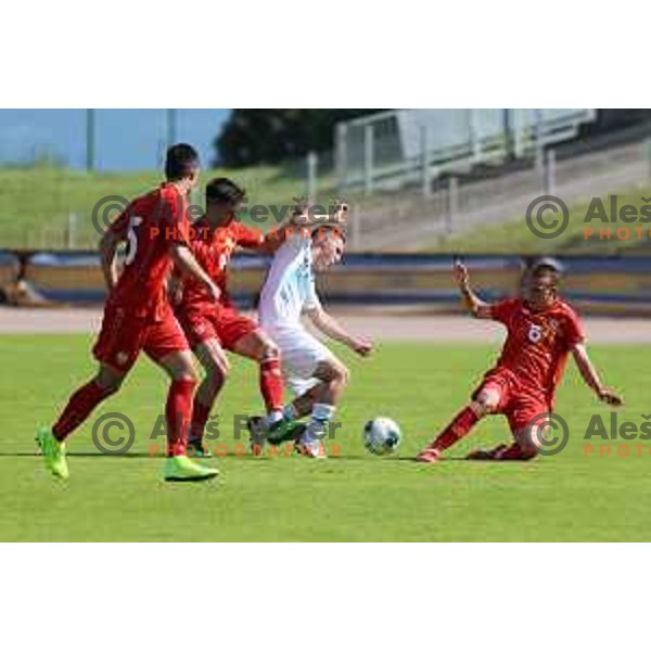 of Slovenia in action during U-21 friendly match between Slovenia and North Macedonia in Krsko , Slovenia on June 3, 2021