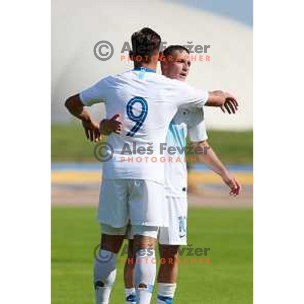 of Slovenia in action during U-21 friendly match between Slovenia and North Macedonia in Krsko , Slovenia on June 3, 2021