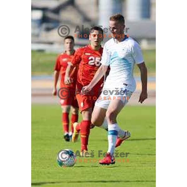 of Slovenia in action during U-21 friendly match between Slovenia and North Macedonia in Krsko , Slovenia on June 3, 2021