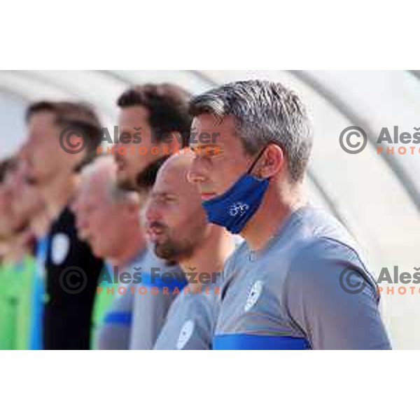Milenko Acimovic, head coach of Slovenia during U-21 friendly match between Slovenia and North Macedonia in Krsko , Slovenia on June 3, 2021