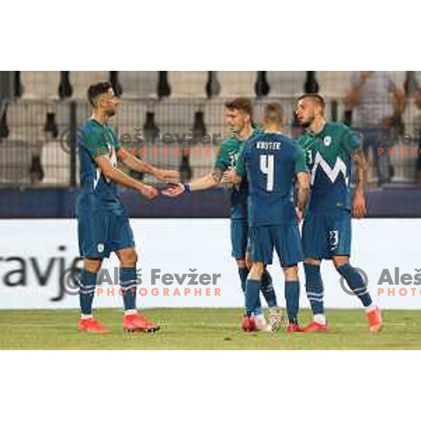 Of Slovenia in action during friendly football match between Slovenia and Gibraltar in Koper, Slovenia on June 4, 2021