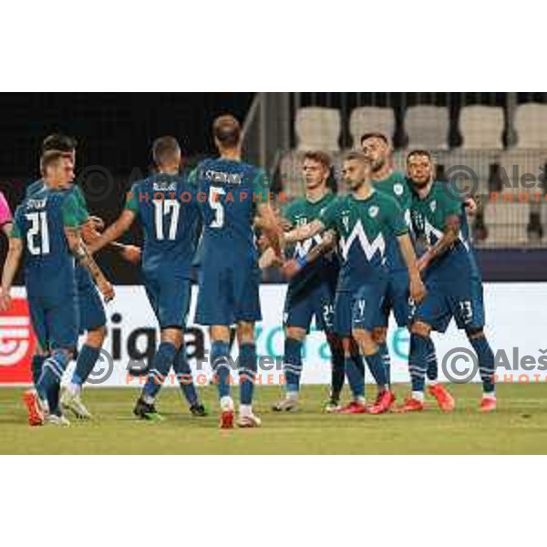 Of Slovenia in action during friendly football match between Slovenia and Gibraltar in Koper, Slovenia on June 4, 2021