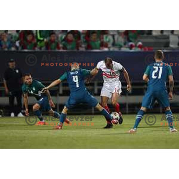 Of Slovenia in action during friendly football match between Slovenia and Gibraltar in Koper, Slovenia on June 4, 2021