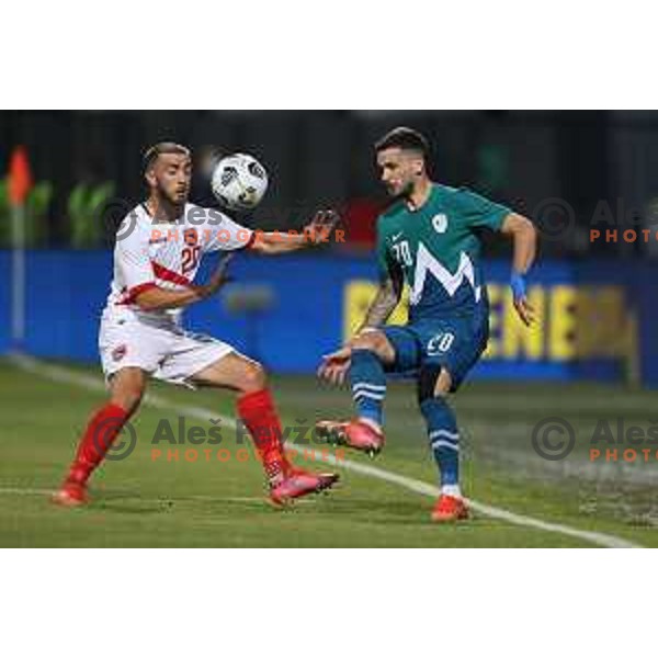 Of Slovenia in action during friendly football match between Slovenia and Gibraltar in Koper, Slovenia on June 4, 2021