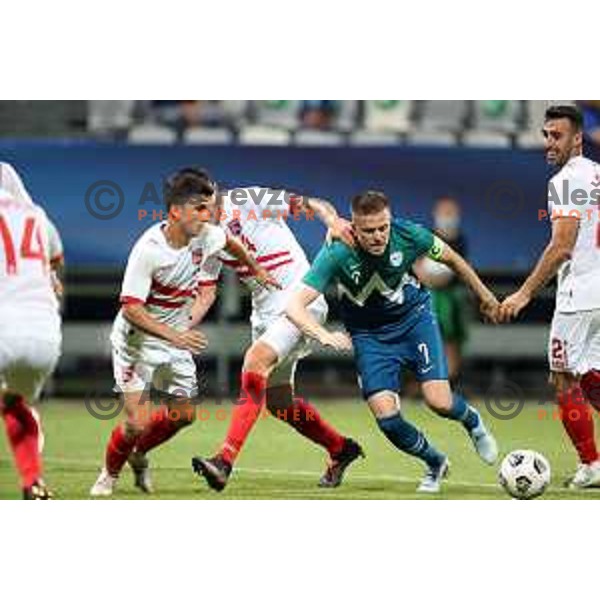 Of Slovenia in action during friendly football match between Slovenia and Gibraltar in Koper, Slovenia on June 4, 2021