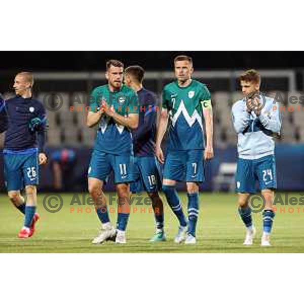 Of Slovenia in action during friendly football match between Slovenia and Gibraltar in Koper, Slovenia on June 4, 2021