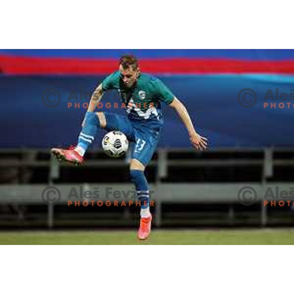 Of Slovenia in action during friendly football match between Slovenia and Gibraltar in Koper, Slovenia on June 4, 2021