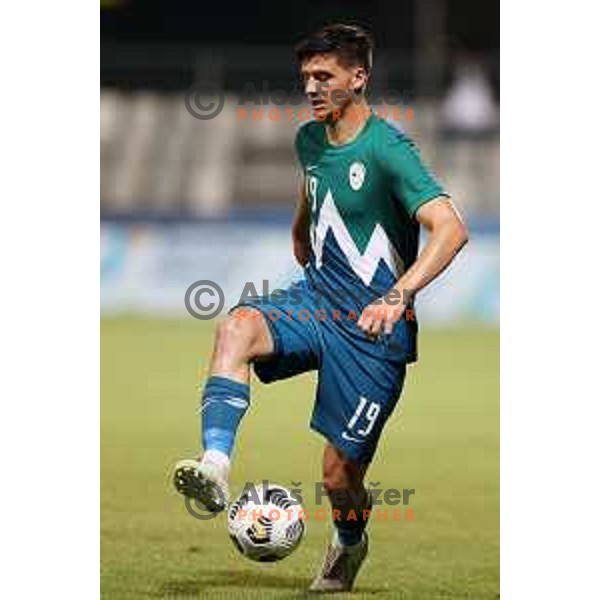 Of Slovenia in action during friendly football match between Slovenia and Gibraltar in Koper, Slovenia on June 4, 2021