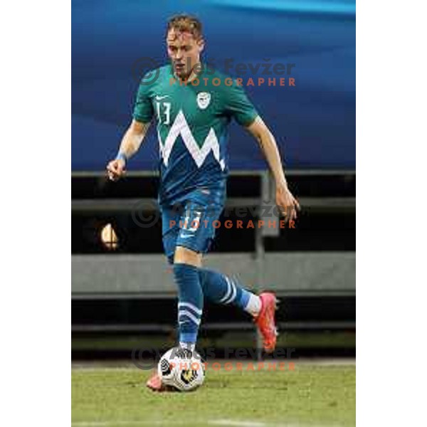 Of Slovenia in action during friendly football match between Slovenia and Gibraltar in Koper, Slovenia on June 4, 2021
