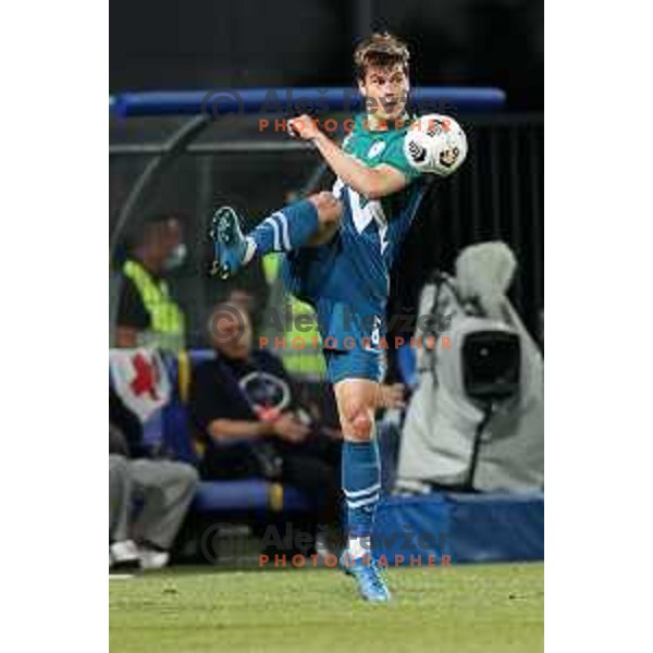 Of Slovenia in action during friendly football match between Slovenia and Gibraltar in Koper, Slovenia on June 4, 2021