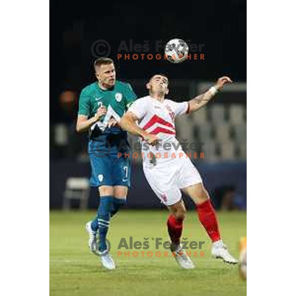 Of Slovenia in action during friendly football match between Slovenia and Gibraltar in Koper, Slovenia on June 4, 2021