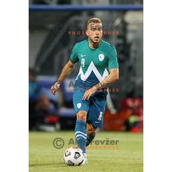 Of Slovenia in action during friendly football match between Slovenia and Gibraltar in Koper, Slovenia on June 4, 2021