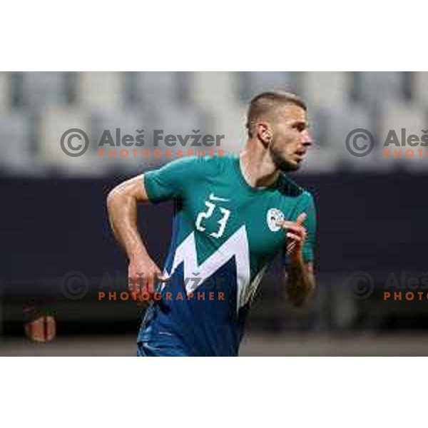Of Slovenia in action during friendly football match between Slovenia and Gibraltar in Koper, Slovenia on June 4, 2021