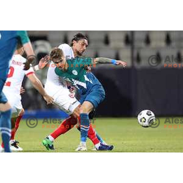 Of Slovenia in action during friendly football match between Slovenia and Gibraltar in Koper, Slovenia on June 4, 2021