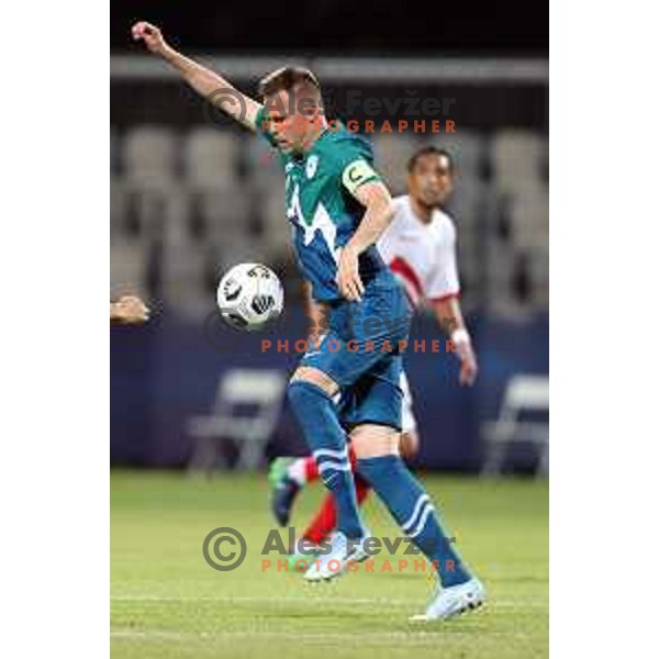 Of Slovenia in action during friendly football match between Slovenia and Gibraltar in Koper, Slovenia on June 4, 2021