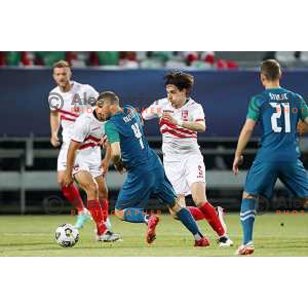 Of Slovenia in action during friendly football match between Slovenia and Gibraltar in Koper, Slovenia on June 4, 2021