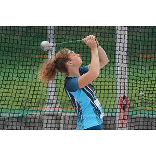 Barbara Spiler, winner of women\'s hammer throw during second day of Slovenian Athletics National Championship in Kranj on June 6, 2021