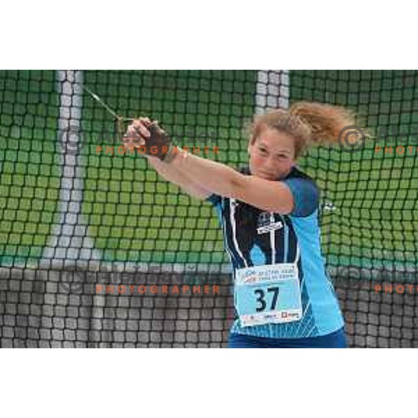 Barbara Spiler, winner of women\'s hammer throw during second day of Slovenian Athletics National Championship in Kranj on June 6, 2021