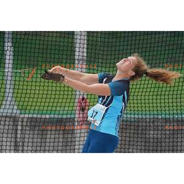 Barbara Spiler, winner of women\'s hammer throw during second day of Slovenian Athletics National Championship in Kranj on June 6, 2021