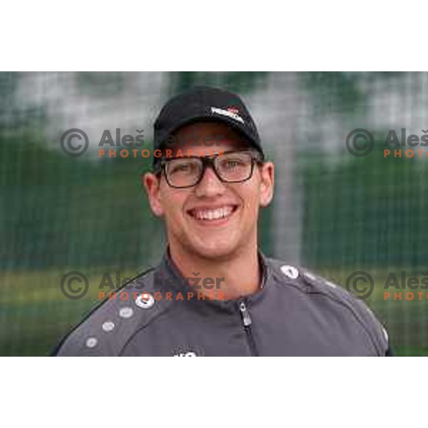 Kristjan Ceh competes in men\'s discus throw during second day of Slovenian Athletics National Championship in Kranj on June 6, 2021