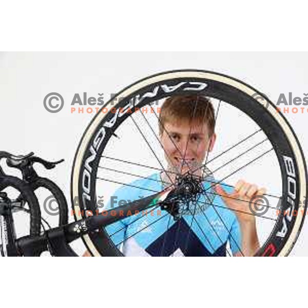 Tadej Pogacar, member of Slovenia Olympic team for Tokyo Summer Olympic games during photo shooting in Planica, Slovenia on June 15, 2021