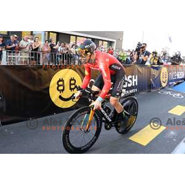 Jan Tratnik, winner of Slovenian National Time-Trial Championship in Koper, Slovenia on June 17, 2021