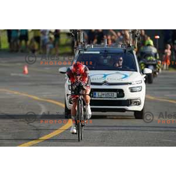 Jan Polanc, second placed at Slovenian National Time-Trial Championship in Koper, Slovenia on June 17, 2021