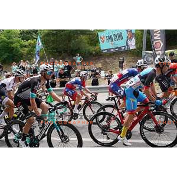 Luka Mezgec cycling in Men’s Elite category race (174 km) at Slovenian Road Championship in Koper, Slovenia on June 20, 2021