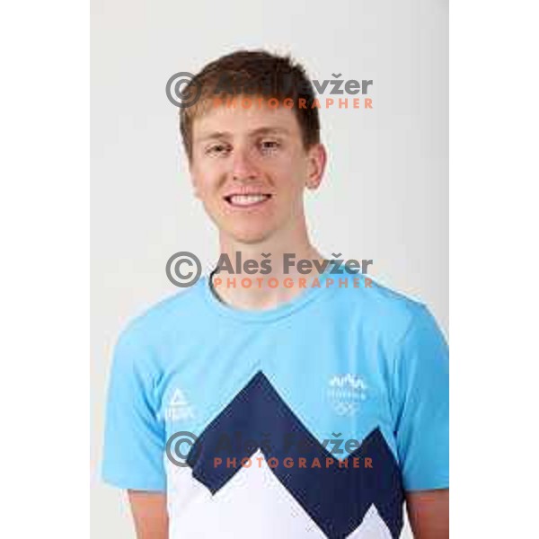 Tadej Pogacar, member of Slovenia Olympic team for Tokyo Summer Olympic games during photo shooting in Planica, Slovenia on June 15, 2021