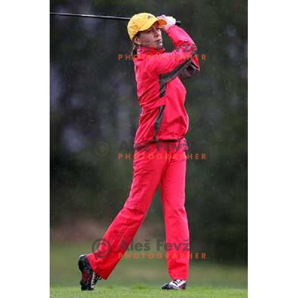 Branka Jurina at Bank Austria Pro-AM golf tournament, Kings golf course, Bled, Slovenia, 21.4.2008 
