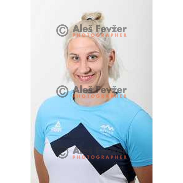 Anamari Klementina Velensek, member of Slovenia Olympic Judo team for Tokyo Summer Olympic games during photo shooting in Ljubljana, Slovenia on June 14, 2021