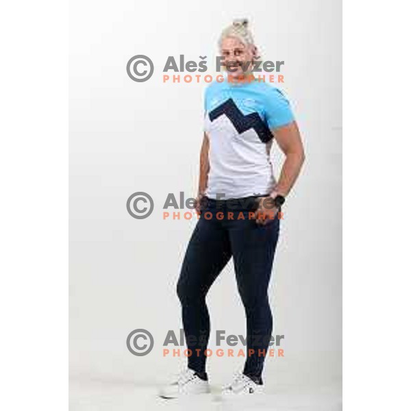 Anamari Klementina Velensek, member of Slovenia Olympic Judo team for Tokyo Summer Olympic games during photo shooting in Ljubljana, Slovenia on June 14, 2021