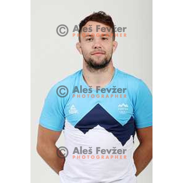 Adrian Gomboc, member of Slovenia Olympic Judo team for Tokyo Summer Olympic games during photo shooting in Ljubljana, Slovenia on June 14, 2021