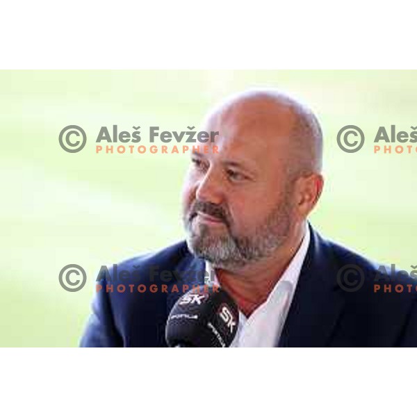 Valerij Kolotilov at official draw for Prva liga Telemach 2021-2022 at NNC Brdo, Slovenia on July 1, 2021