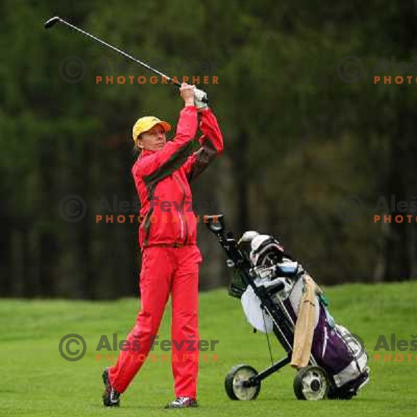 Branka Jurina at Bank Austria Pro-AM golf tournament, Kings golf course, Bled, Slovenia, 21.4.2008 