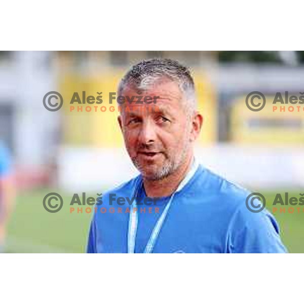Head coach Dejan Djuranovic during UEFA Conference League first qualifying round football match between Domzale (SLO) and Swift Hesper (LUX) in Domzale Sports Park, Slovenia on July 8, 2021