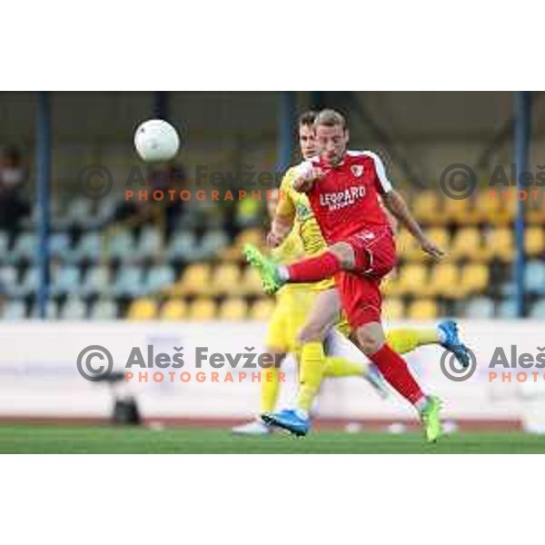 action during UEFA Conference League first qualifying round football match between Domzale (SLO) and Swift Hesper (LUX) in Domzale Sports Park, Slovenia on July 8, 2021